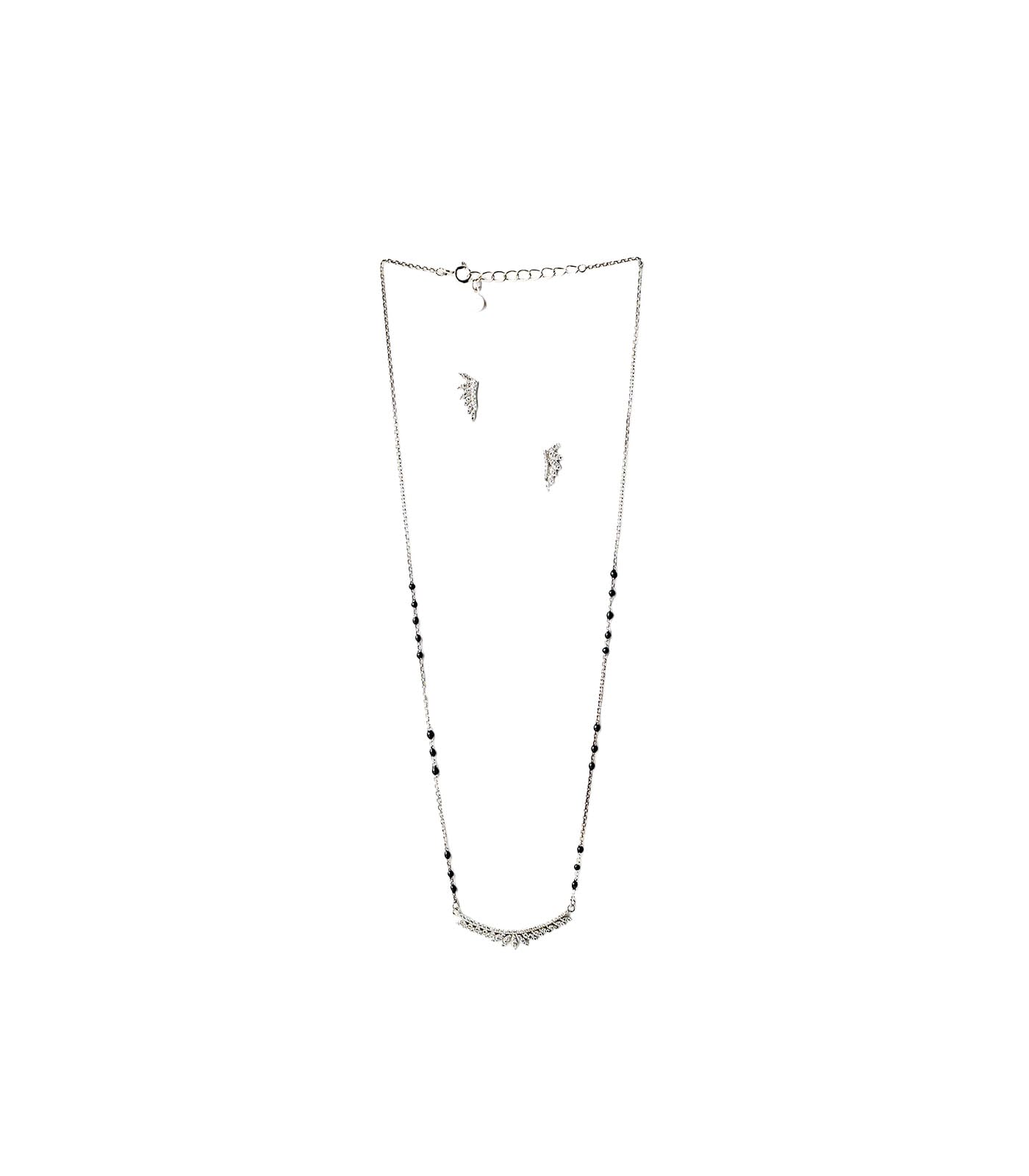 gargi by p.n. gadgil and sons 925 Sterling Silver | Stone Curve Mangalsutra Set | Gift for Wife & Women | With Certificate of Authenticity and 925 Stamp-picture-24