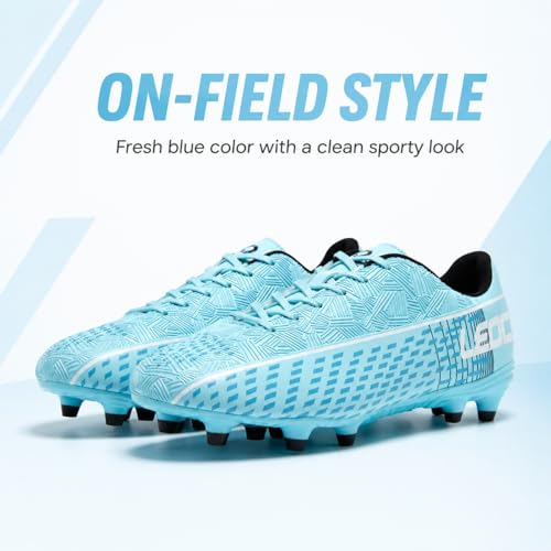 LEOCI Men's Soccer Cleats Women Outdoor Frim Ground Football Shoes by LEOCI - Used condition - Image 4