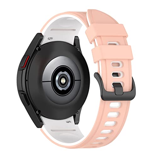 Bracelet silicone 20mm pour Galaxy Watch 4 44mm à extrémité incurvée
