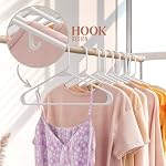 Clothes Hangers Plastic 20 Pack - White Plastic Hangers - Makes The Perfect Coat Hanger and General Space Saving Clothes Hangers for Closet - Percheros Ganchos para Colgar Ropa Hangars - Image 5
