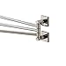 Valsan 67670 Braga Bathroom Adjustable Towel Rail With Finish: Satin Nickel