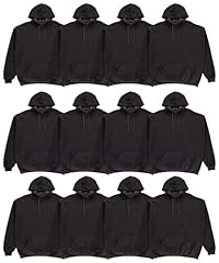 12 Pack Black Hoodies