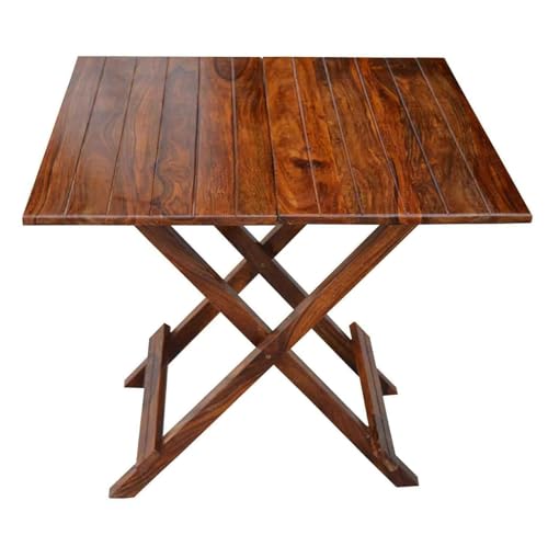 Image of SHYAM ART & CRAFT Solid Sheesham Wood Center Coffee Table for Bedroom Living Room Home (Brown Finish)