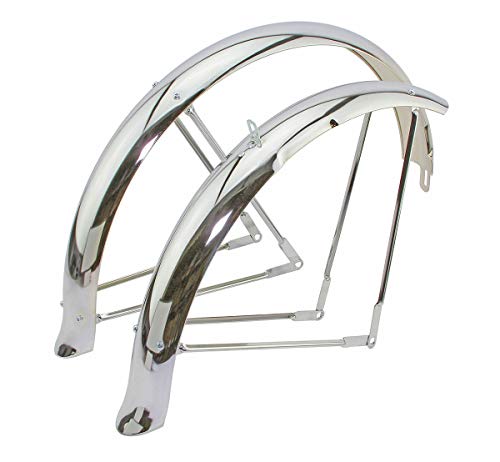 Chrome 26" Limo Bike Flared Standard Balloon Fender Set
