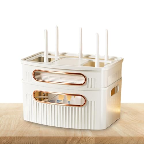 Cubierta de enrutador WiFi, Decorativa, Impermeable, a Prueba de Polvo, Cable de Cables para Dormitorio, Sala de Estar