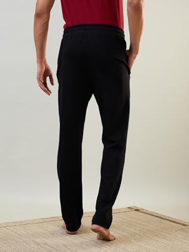 Image of Raymond SleepZ Men Regular Fit Solid Pattern Cotton Polyester Blend Trackpant