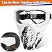 POKONBOY Upgraded 2 Pack Tactical Mask, Mask with Goggles Compatible with Nerf Rival, Apollo, Zeus, Khaos, Atlas, Artemis and N-Strike Elite Blasters (White & Black)