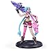 Produktbild League of Legends - 10cm Jinx Actionfigur mit 2 Waffen (Gräte & Peng-Peng) und Ausstellungssockel