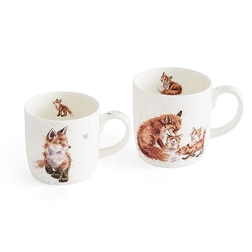 Wrendale Designs Parent & Child Mug Gift Set (Foxes) Boxed Set