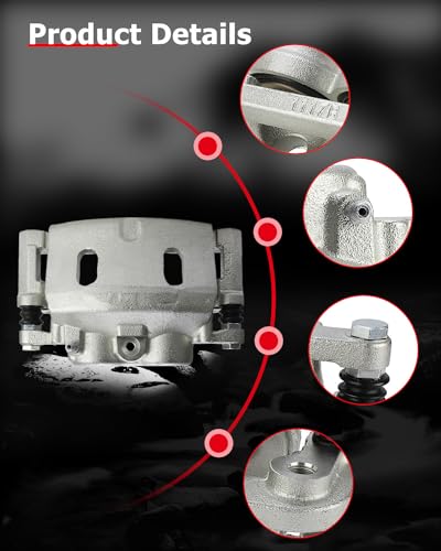 Image of cciyu Front Left & Right Brake Calipers Assembly w /Bracket 18B4919A 18B4918A For Cadillac 2008-2020,For Chevy 2008-2020,For GMC 2008-2020