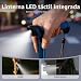 Imagen de HEALTHBAZAAR Bastón de senderismo con luz led