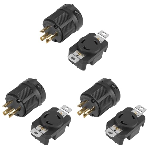 Prise électrique NEMA L6-30R mâle femelle 30A triphasé