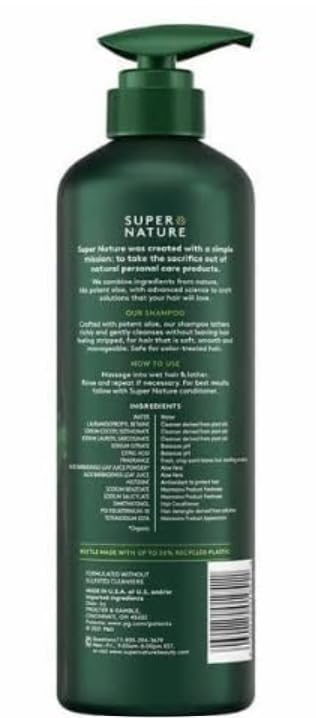 Super Nature Aloe Gentle Moisture Shampoo - Hydrating Care