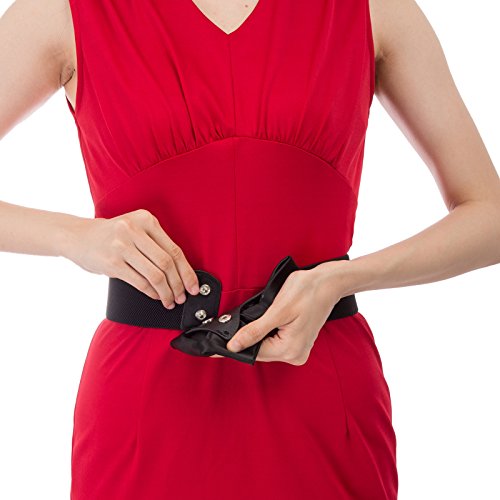 Grace Karin Women Elastic Stretchy Retro Wide Waist Cinch Belt (Xl,Black 775) #TOP3