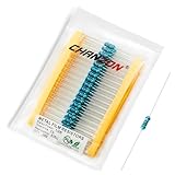 Chanzon 100pcs 1/2W (0.5W)51KΩ ohm Metal Film Fixed Resistor 0.01 ±1% Tolerance 51K R MF Through Hole Resistors Current Limiting Rohs Certificated