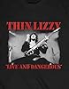 Thin Lizzy T Shirt Angel of Death Band Logo Official Mens Black XXL #2