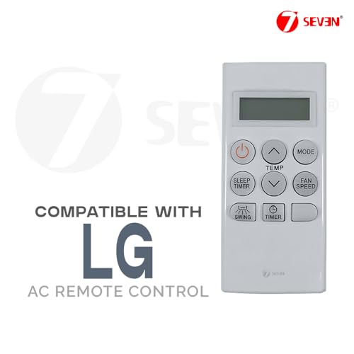 Image of 7SEVEN Compatible of Lg Ac Remote Original AKB73756203 Model 114 Suitable for Lg Air Conditioner and Refrigeration Make Sure Replicate Genuine Remote Exactly