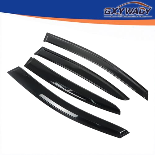 GXYWADY Black Tinted Trim Window Visor Deflector Vent Visor Window Visors Rain Guard Shade Deflector Replacement for Subaru WRX STI Sedan 4-Door 2015 2016 2017 2018 2019 by GXYWADY - Image 2