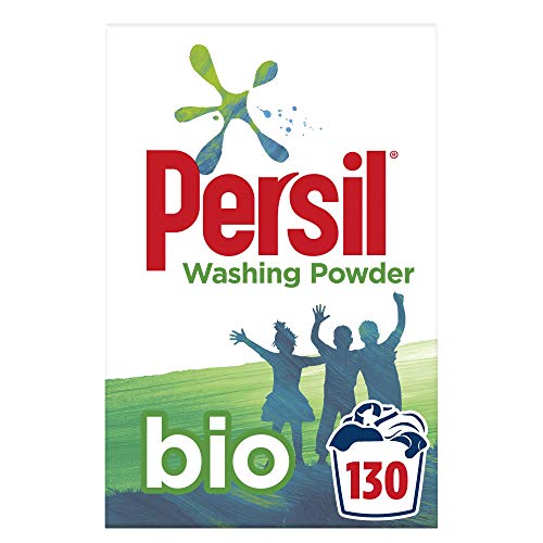Persil Bio Stain Removal First Time Fabric Cleaning Washing Powder 100% Recyclable Pack 130 Wash 8.385 kg