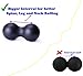 Peanut Massage Ball Roller, Double Lacrosse Ball, Acupoint Myofascial Release Muscle Knot Relaxer Mobility Trigger Point for Physical Therapy Self Deep Tissue Manual Massager Equipment Tool Set