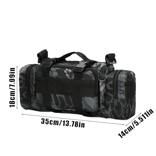 Fanny pack hombre con cinturón impermeable y diseño multifuncional deportivo 5