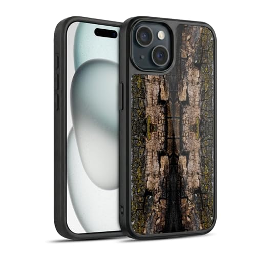 Coque en gel renforcée pour Apple iPhone 15 protection de qualité militaire antichoc bois