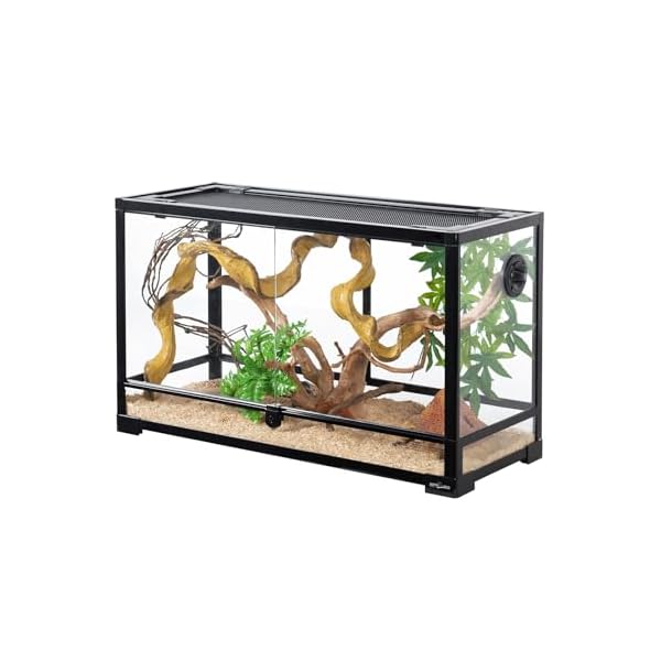 REPTI-ZOO-Tempered-Glass-Reptile-Terrarium-30-Gallon-Wide-Reptile-Tank-30-x-12x-18-for-Reptile-Pets-Bearded-Dragon-Gecko-Lizard-Double-Front-Opening-Doors-Top-Screen-Ventilation REPTI-ZOO-Tempered-Glass-Reptile-Terrarium-30-Gallon-Wide-Reptile-Tank-30-x-12x-18-for-Reptile-Pets-Bearded-Dragon-Gecko-Lizard-Double-Front-Opening-Doors-Top-Screen-Ventilation