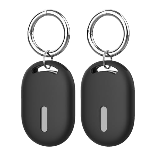 HUKWIMO For Xiaomi Tag �Ή� �V���R���P�[�X �L�[�����O�t�� �X�}�[�g�^�O�ی�J�o�[ �҂�����t�B�b�g �L�Y�h�~ �y�� ���^ ���t���ȒP[�u���b�N 2��]