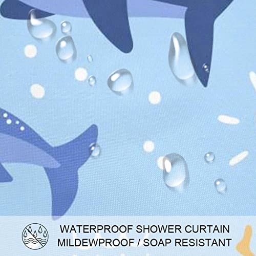 Rideau de douche design marin textile imperméable 168x183 - 4
