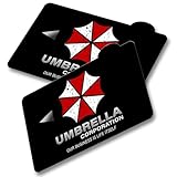 Umbrella Credit Corp - Funda protectora para tarjeta de débito de juego de terror, 2 unidades, protección personalizable, para Ebt, transporte, llaves, tarjeta bancaria, impermeable, sin burbujas