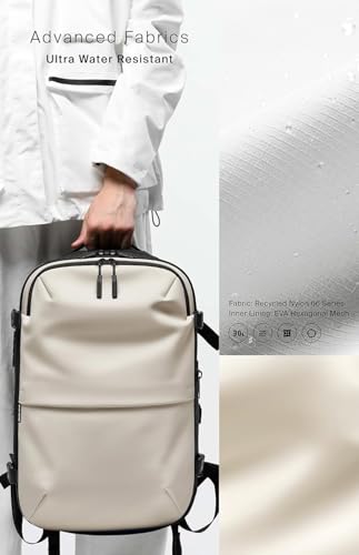 Image of Meyaar 60L Vacuum Compression Travel Backpack with Air Pump Included, Expandable Space Saver, Waterproof, TSA Lock & Multi-Pocket Design Laptop Backpack with USB Charging