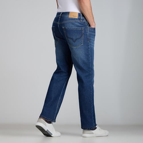 Image of Pepe Jeans Men's Jeans | Straight Fit | Mid Rise | Stretchable