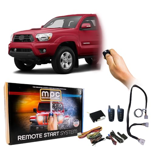 MPC Complete 2-Way Remote Start Kit Compatible with Toyota Tacoma 2010-2015 G-Key - with T-Harness - Firmware Preloaded - Includes (2) Extended Range 4-Button 2-Way Remotes - Up to 3,000 ft