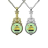 Liefermenge: 2 Gitarren-Anhänger (Bronze × 1 / Silber × 1)