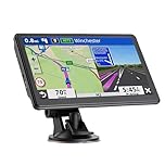 GPS Navigation for Car Canada, 7" Touch Screen, with US Canada Mexico 2026 Maps Free Lifetime Updates, GPS Navigation System for Truck, RV, Trucker, Semi Truck, Lorry, Commercial Drivers