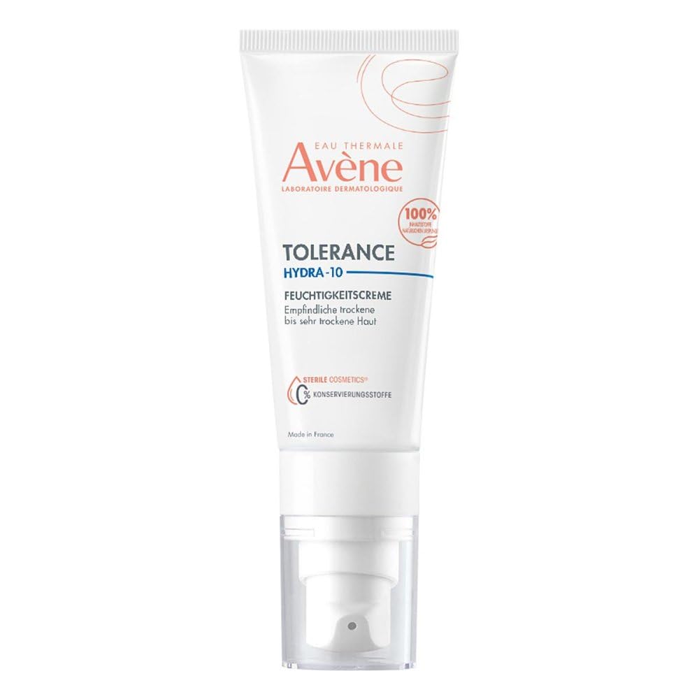 Avène Tolerance Hydra-10 Feuchtigkeitscreme für empfindliche, trockene bis sehr trockene Haut, 40 ml Kremowa