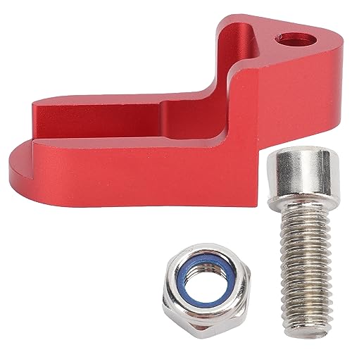lvifloae Folding Bike Brake Caliper Extender Bicycle Brake Extension Adapter Middle Support C Brake Converter 451 to 406 Wheelset Conversion Seat Aluminum Alloy Strong Structure (Red)