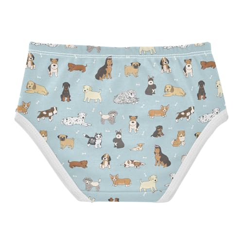 Little Girls' Soft Cotton Underwear Kids Breathable Comfort Cute Dogs Panties Briefs Toddler2