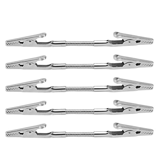 Fuchooky Double Head Metal Memo Clips, Sturdy Bendable Photo Holders 5 Pack, Iron Picture Note Card Clips for Office Wedding Home Decor