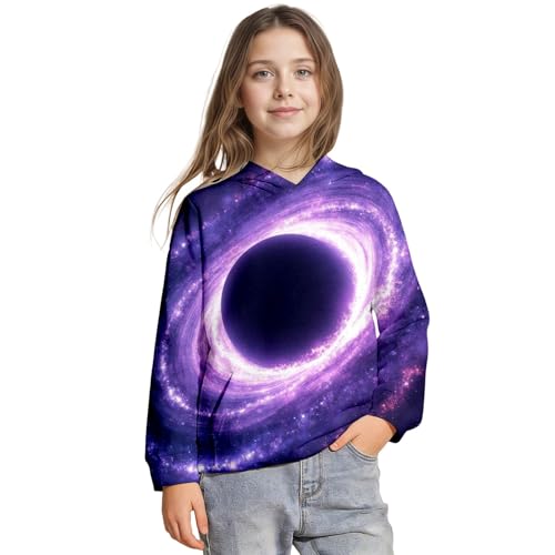 Sweat à capuche galaxie cadeau idéal garçon pull imprimé espace pour ado