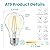 TJOY 12 Pack A19 Vintage LED Edison Bulbs, Non-Dimmable, 60W Equivalent, High Brightness 2700K Warm White, 8W E26 Standard Base, 760 Lumens, CRI80+, Clear Glass Filament Bulb for Home, Farmhouse