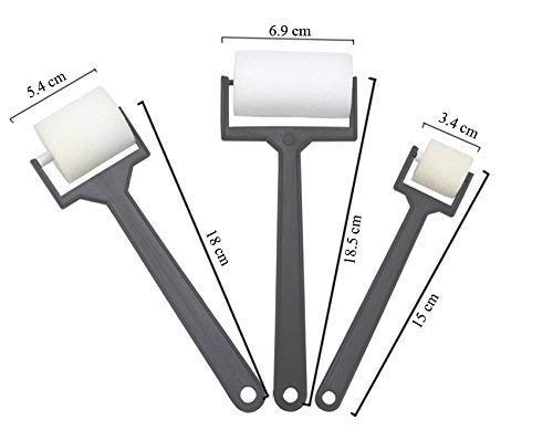Image of KNAFS 3Pcs White Sponge Paint Brushes Children Graffiti Roller Stamp Kids Painting Toy(Plastic)