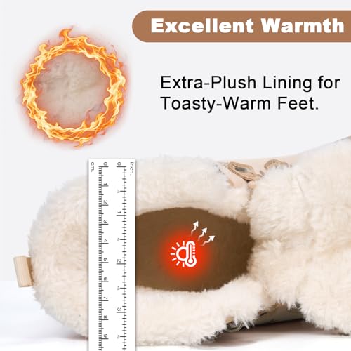 Image of Winter Footwear Barefoot Shoes Women Men Zero Drop Barefoot Hiking Boots Slip On Warm Waterproof Snow Boot Minimalist Wide Toe Ankle Booties Five Finger Hike Shoes Outdoor
