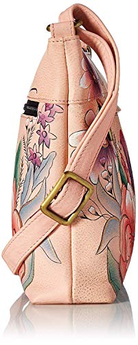 Image of Anna by Anuschka Women's Genuine Leather Medium Crossbody with External Zipper Pocket