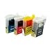 Produktbild Logic-Seek 4 Tintenpatronen kompatibel für Brother LC800 für Fax 1815 1820 2910 C Intellifax 1815 1820 1920 MFC-3220 CN PPF-1820 - Schwarz 25ml, Color je 13ml