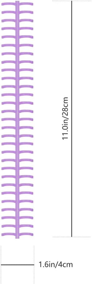 Tofficu Spiral Notebooks Book Binder Strip Rings 10Pcs Binding Spines Combs Plastic Loose Leaf Binder Rings Snap Hinged Book Rings for DIY Travel Diary Photo Album Keychain Ring : Office Products