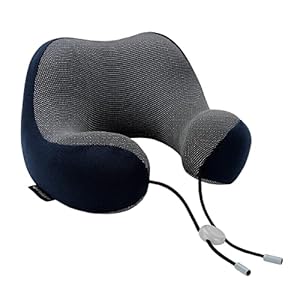 Philorn Nackenkissen Reisekissen U-förmiges Gedächtnisschaum Nackenpolster mit Augenmasken, Ohrstöpsel, Aufbewahrungstasche Ideal für EIN Nickerchen im BüRo, Flugzeug, Auto, Zug, Reise Nackenhörnchen