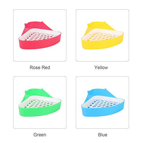 DECDEAL Animal Litter Potty Trainer Toilet Corner Litter Box Pet Pan para o bebê coelho Chinchilas P