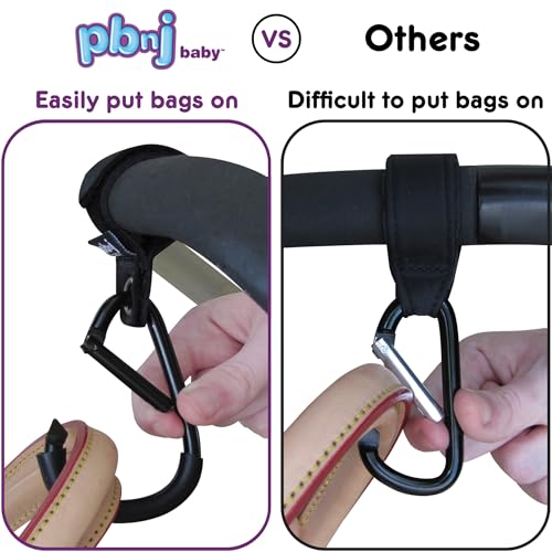 Ganchos de carrinho para pendurar bolsas de fraldas – clipe para carrinho de bebê e acessórios para