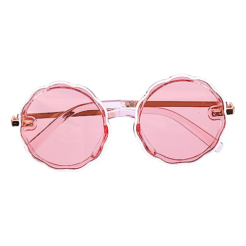 BESPORTBLE 1Pair Round Frame Sunglasses for Boys and Fashionable UV Protection Shades for Outdoor Activities Beach Trips and Daily Life Comfortable Nose Design Cute Flower Frame Age